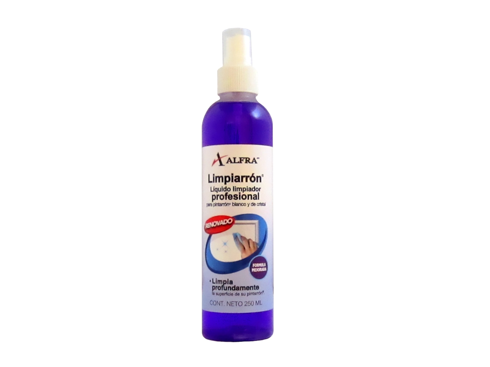 LIMPIADOR LIQUIDO P/PIZARRON BCO 250 ML 4401 ALFRA          