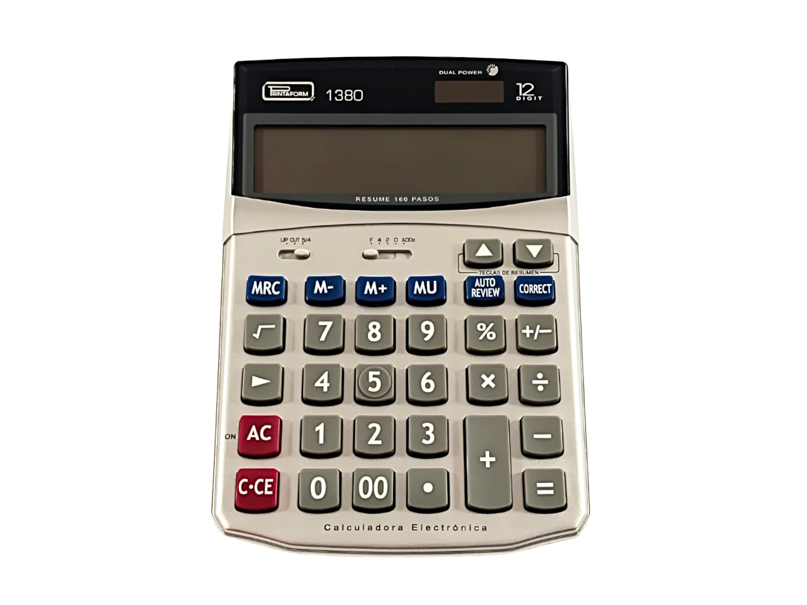 CALCULADORA ESCRITORIO 12 DIG EJECUTIVA 1380 PRINTAFORM     