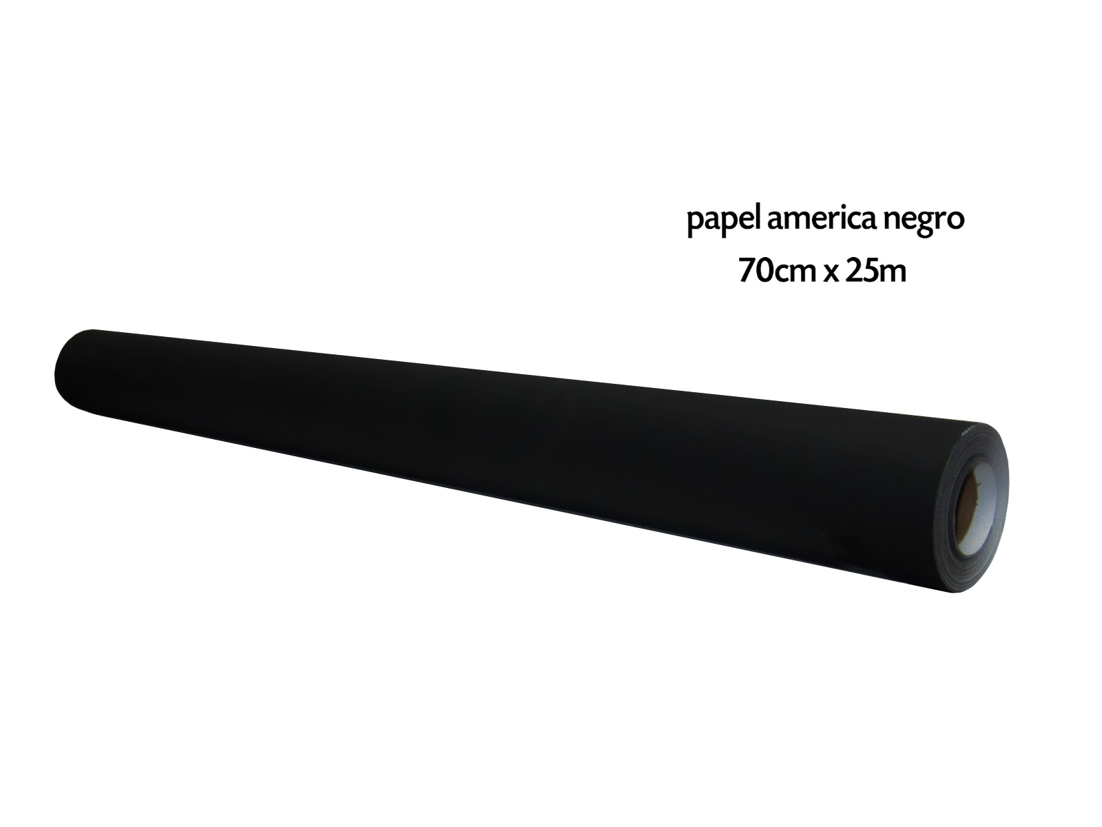 ROLLO PAPEL AMERICA 70X25 MTS NEGRO                         
