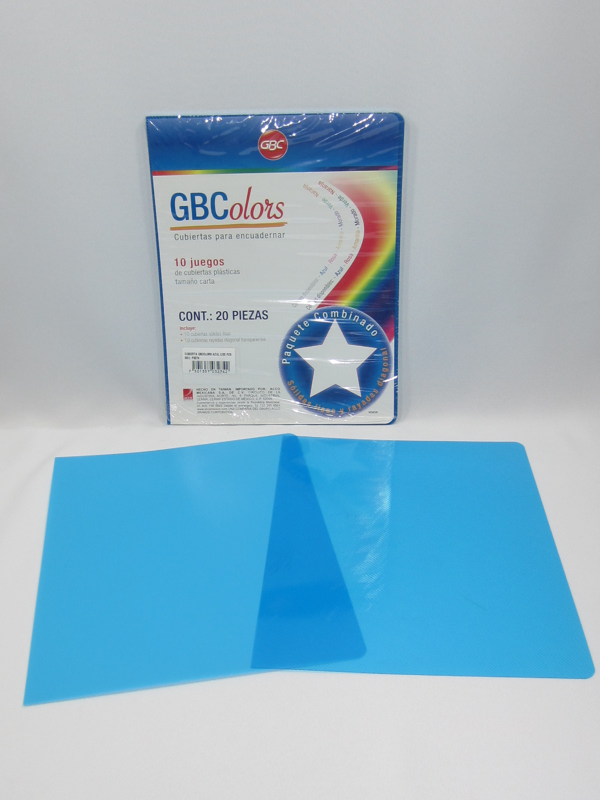 PASTA GBCOLOR LISO/RAY AZUL T/CTA JGO P3274 GBC             