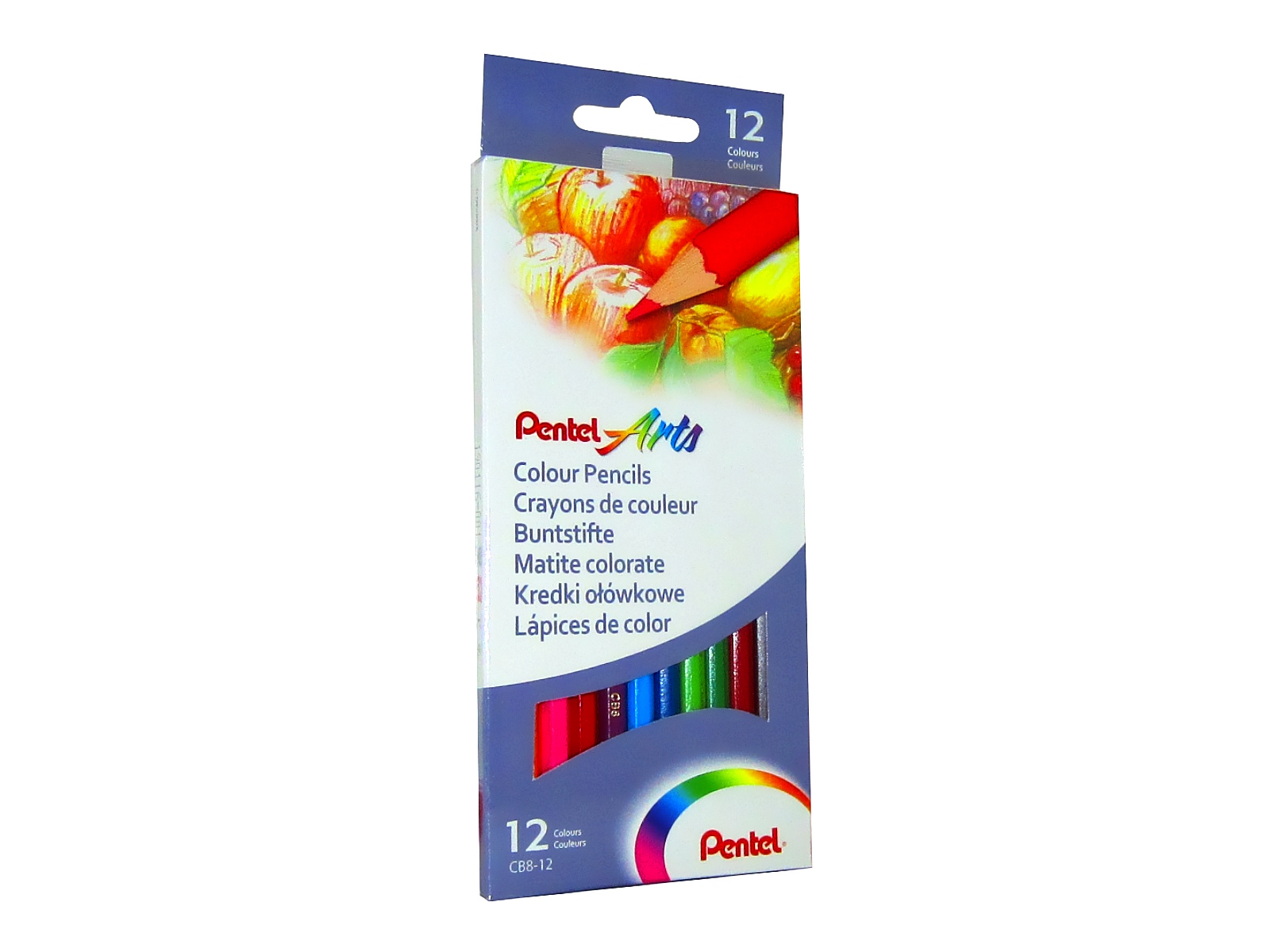 COLORES ESTUCHE C/12 CB8-12 PENTEL                          