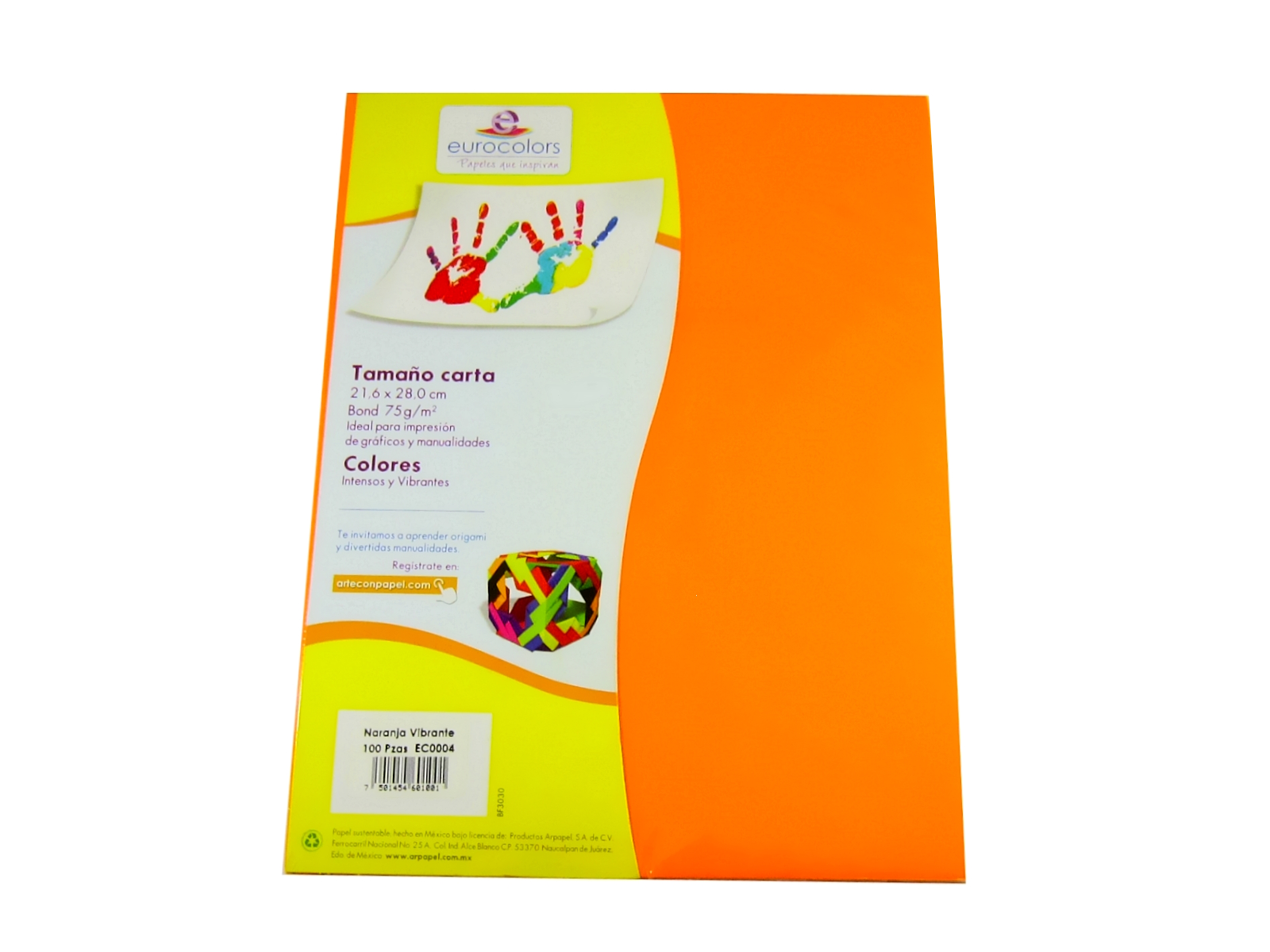 PAPEL EUROCOLORS NJA VIBRANTE CARTA C/100 HJS EC0004        