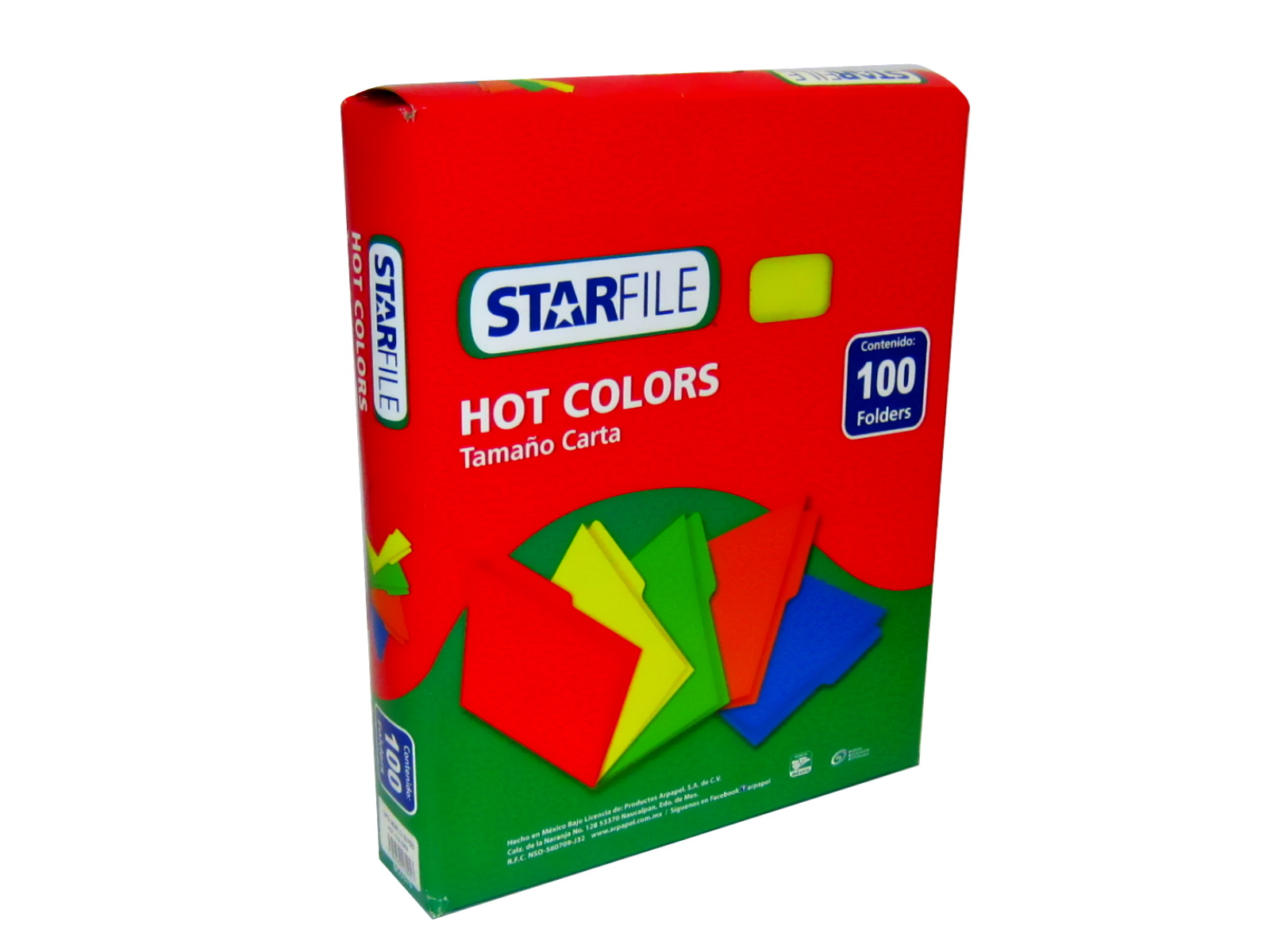 FOLDER HOTCOLORS CARTA AMARILLO C/100                       
