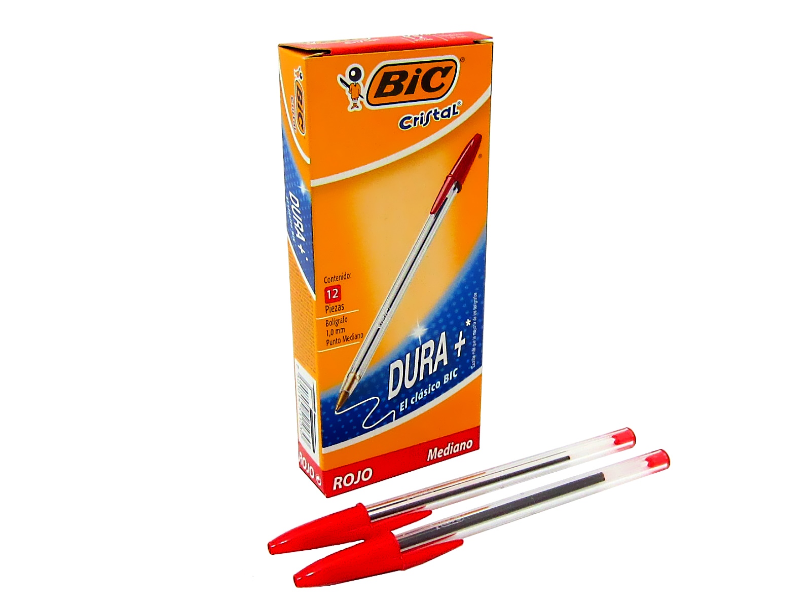 BOLIGRAFO PUNTO MEDIANO ROJO M-250-C BIC C/12               