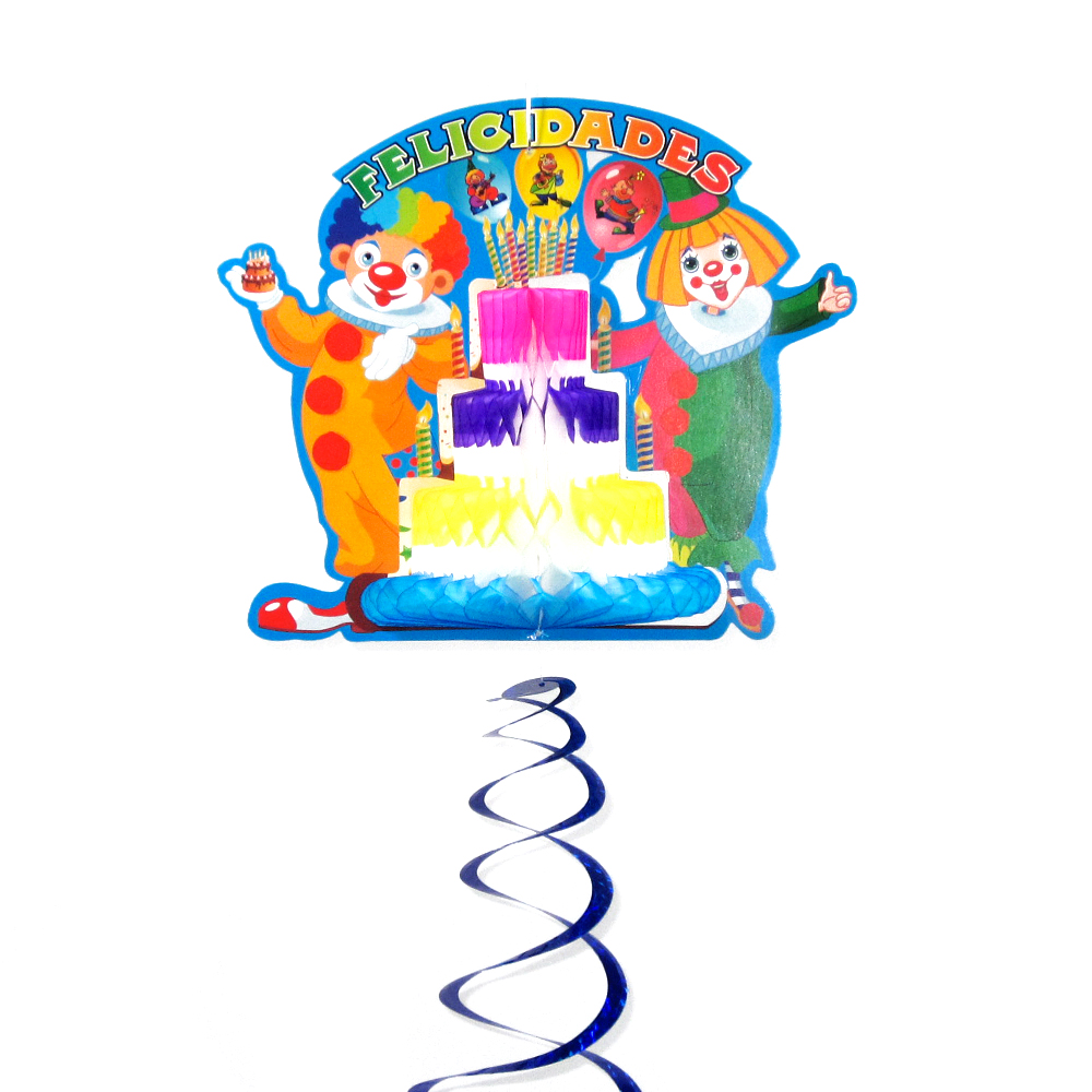 ADORNO PAYASO CON PASTEL TODA OCASION 382                   