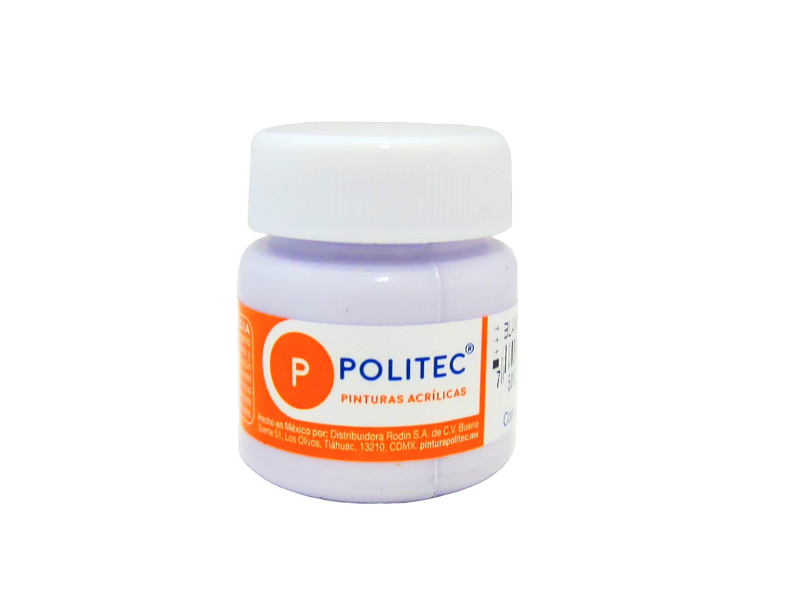 PINTURA ACRILICO POLITEC 30ML BLANCO TITANIO 301            