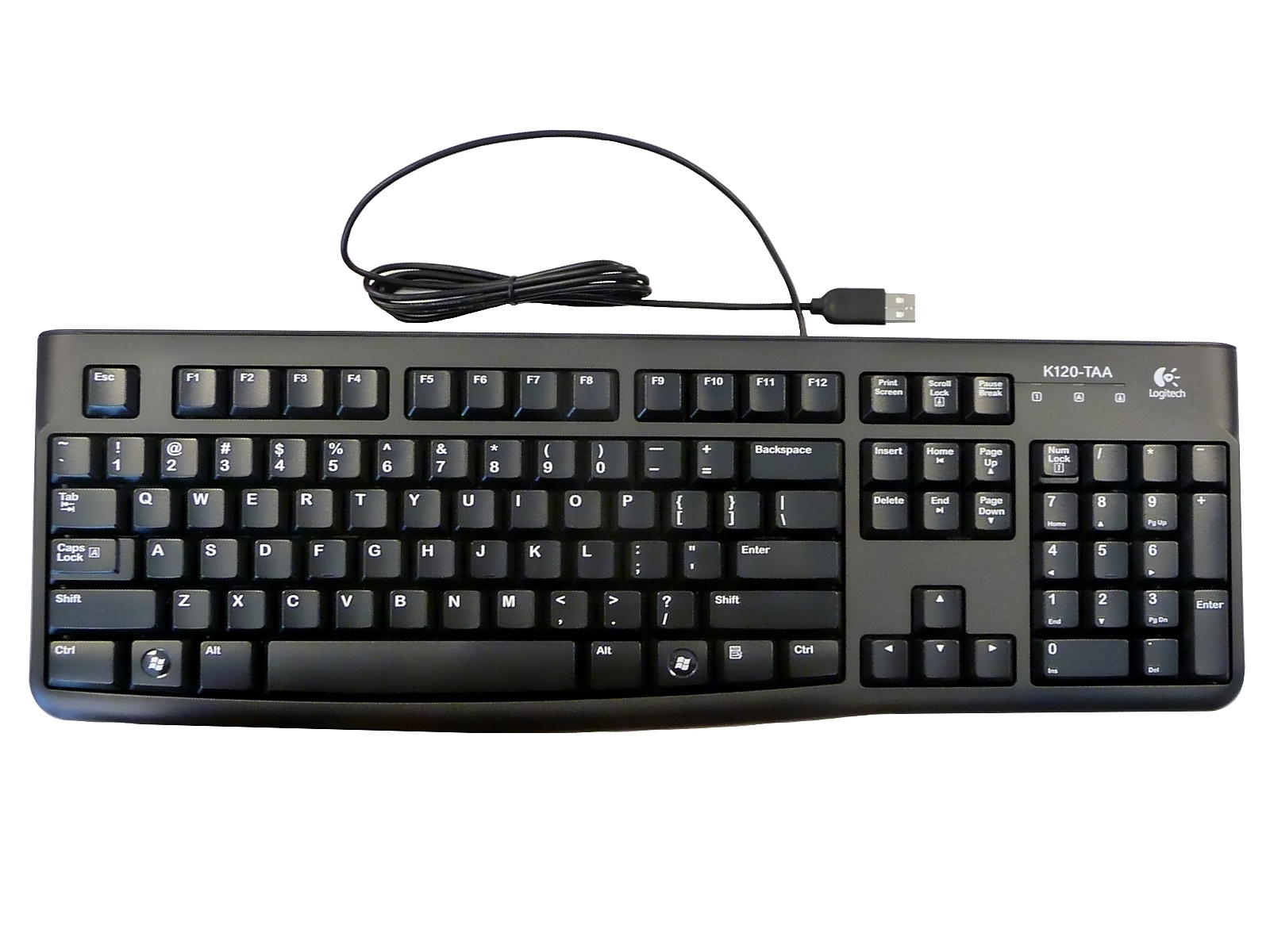 TECLADO NEGRO USB ANTISALPICADURAS K120 LOGITECH 920004422  