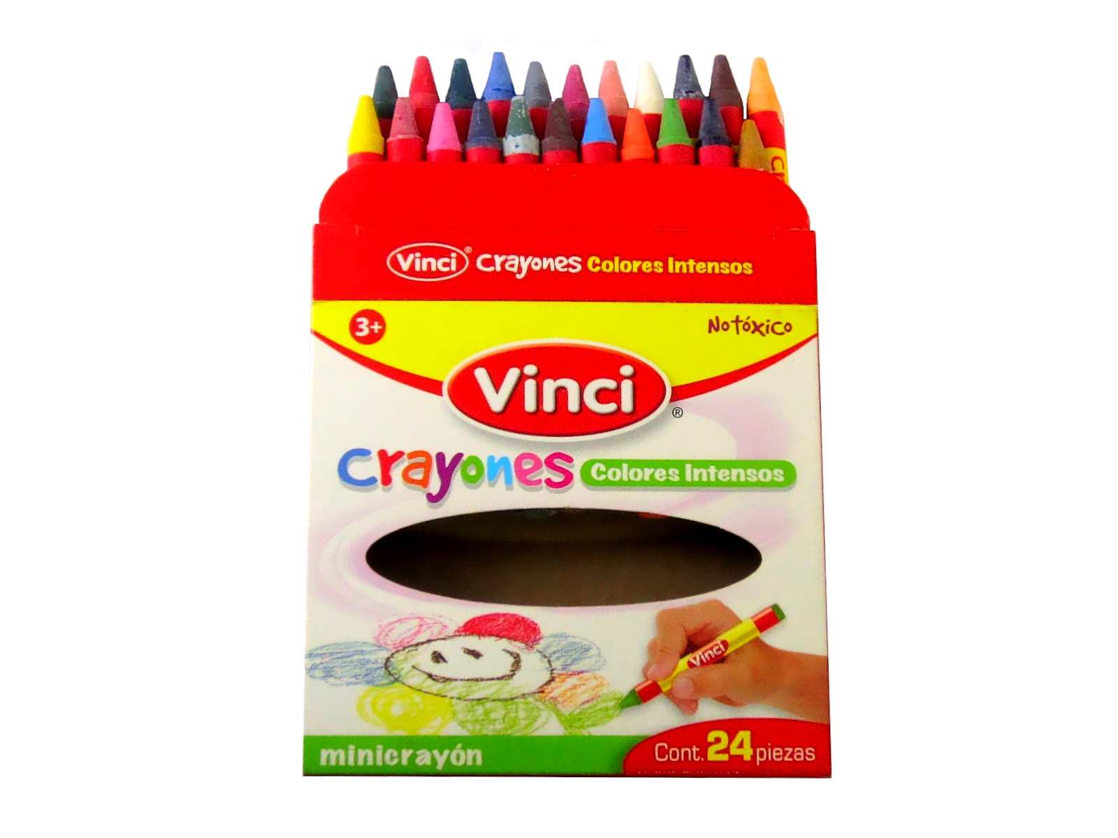 CRAYÓN VINCI DELGADOS COLORES INTENSOS C/24 48414           