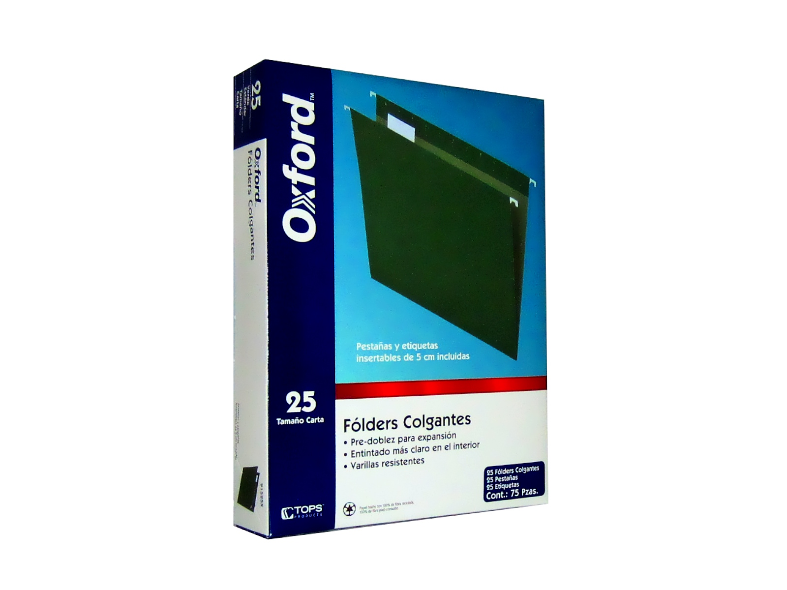 FOLDER COLG. PENDAFLEX CARTA VERDE TRADIC C/25 91525X OXFORD