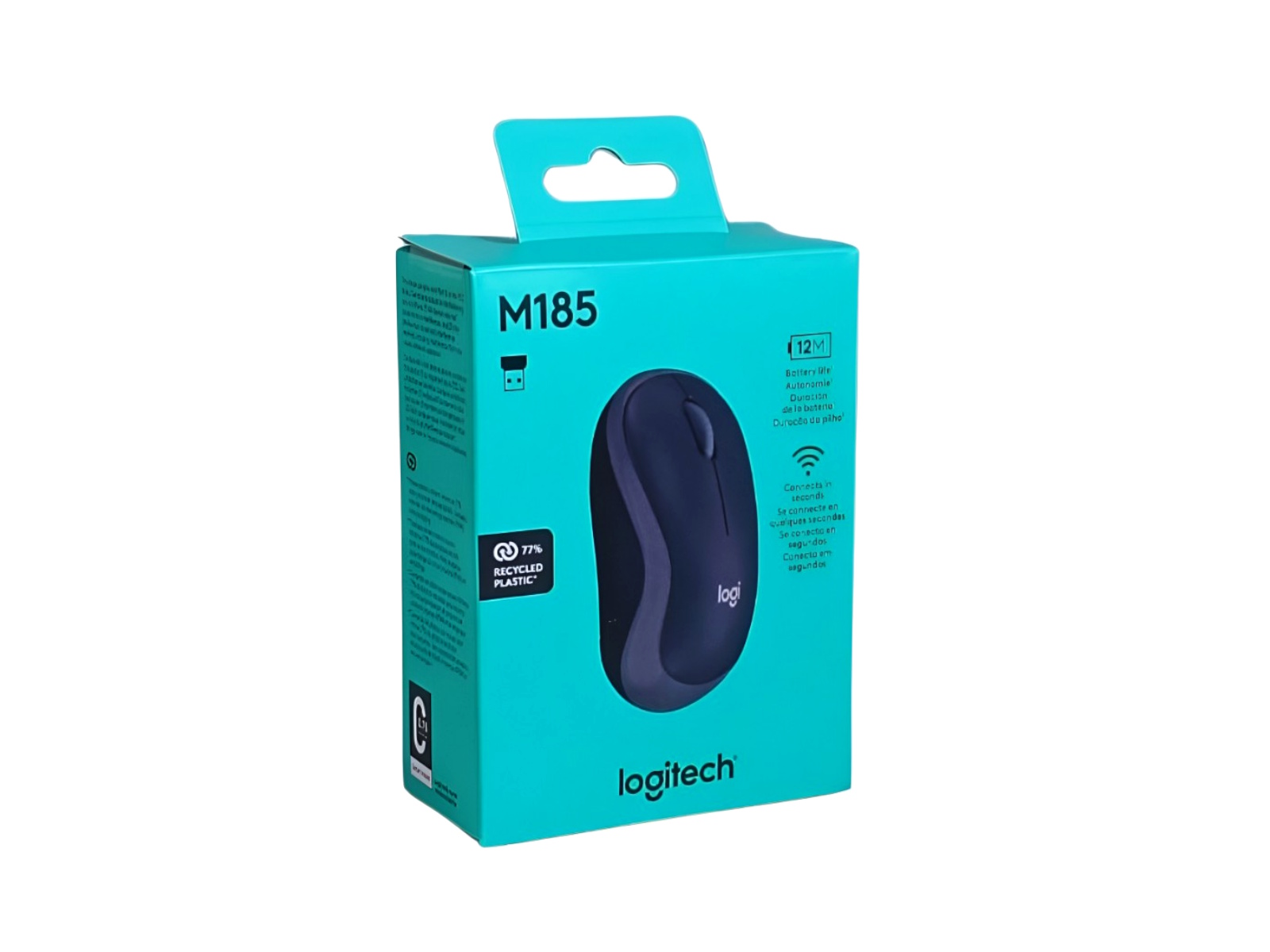 MOUSE INALAMBRICO NEGRO M185 LOGITECH                       