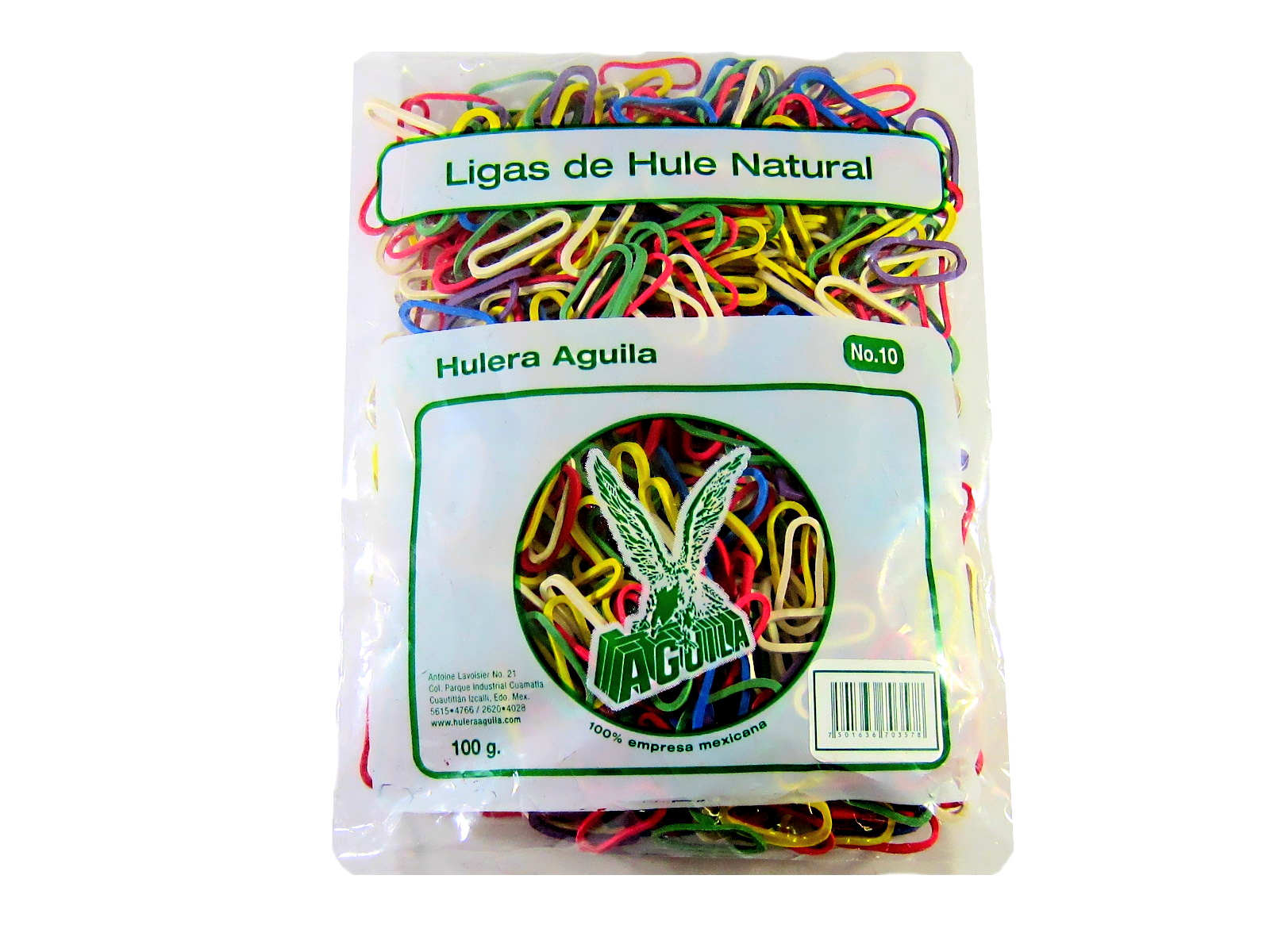 LIGA #10 COLORES AGUILA  BOLSA 100 GMS                      