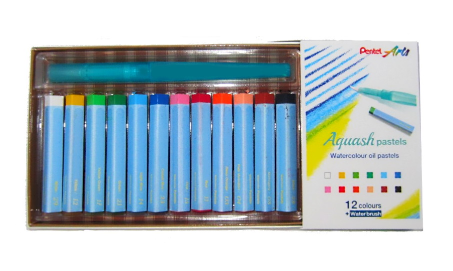 ACUARELAS PASTELES C/12 C/PINCEL GHW1-12 PENTEL             