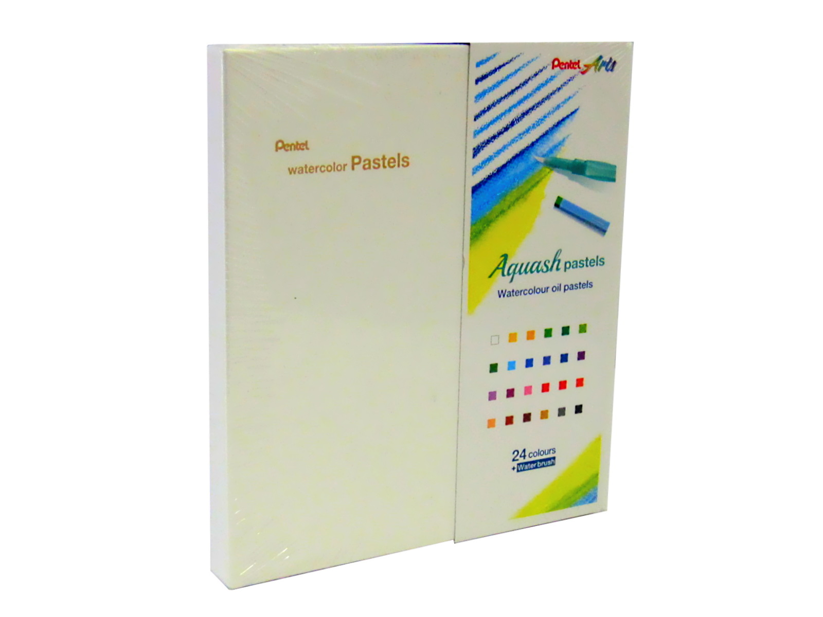 ACUARELAS PASTELES C/24 C/PINCEL GHW1-24 PENTEL             