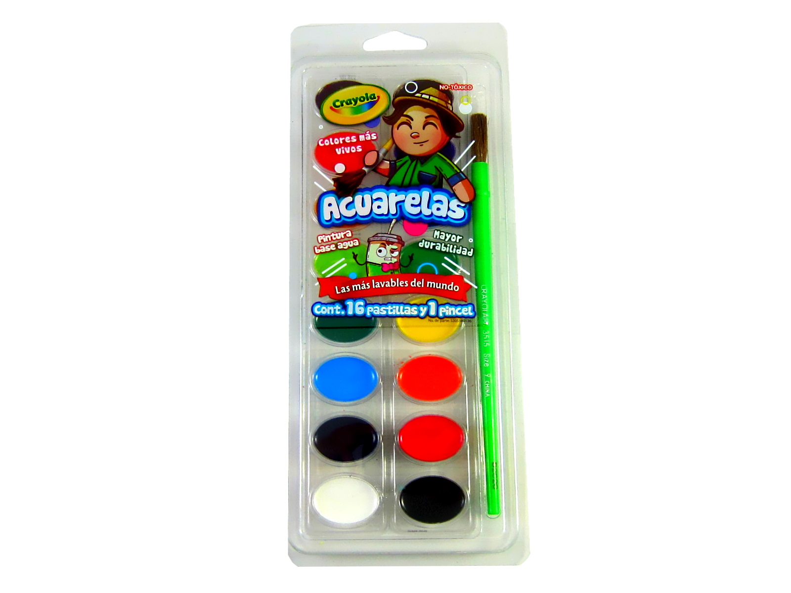 ACUARELA C/16 COLORES CRAYOLA                               