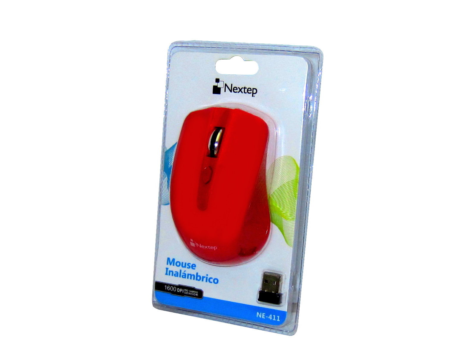 MOUSE INALAMBRICO NE-411 ROJO NEXTEP                        