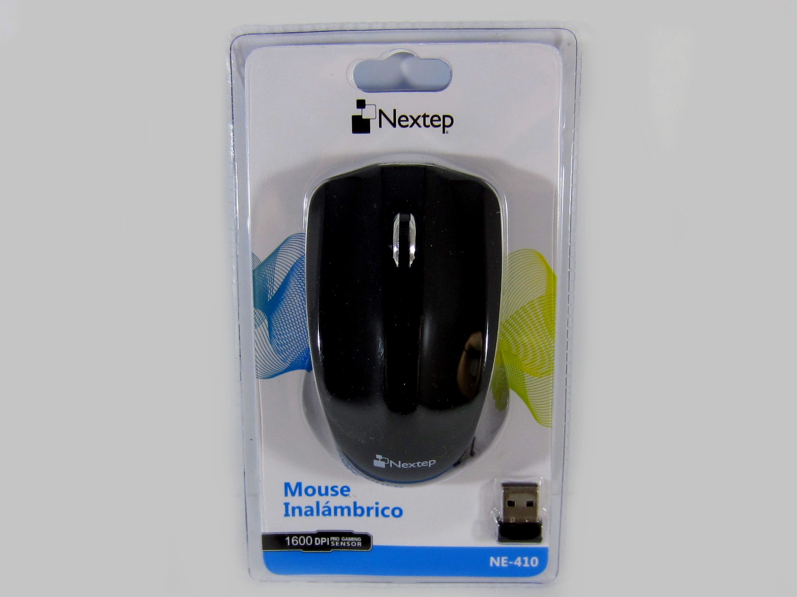 MOUSE INALAMBRICO NEGRO NE-410 NEXTEP                       