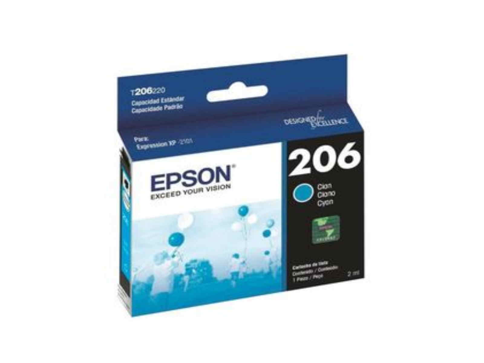 TINTA EPSON  XP-2101 CYAN T206220AL                         