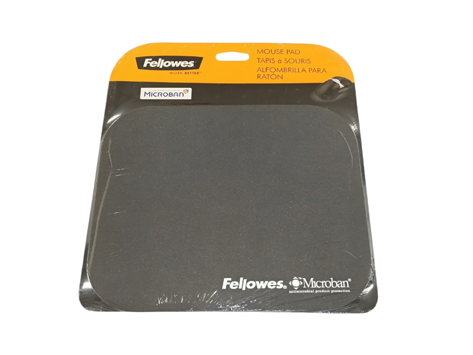 MOUSE PAD GRIS CON MICROBAN FELLOWES                        