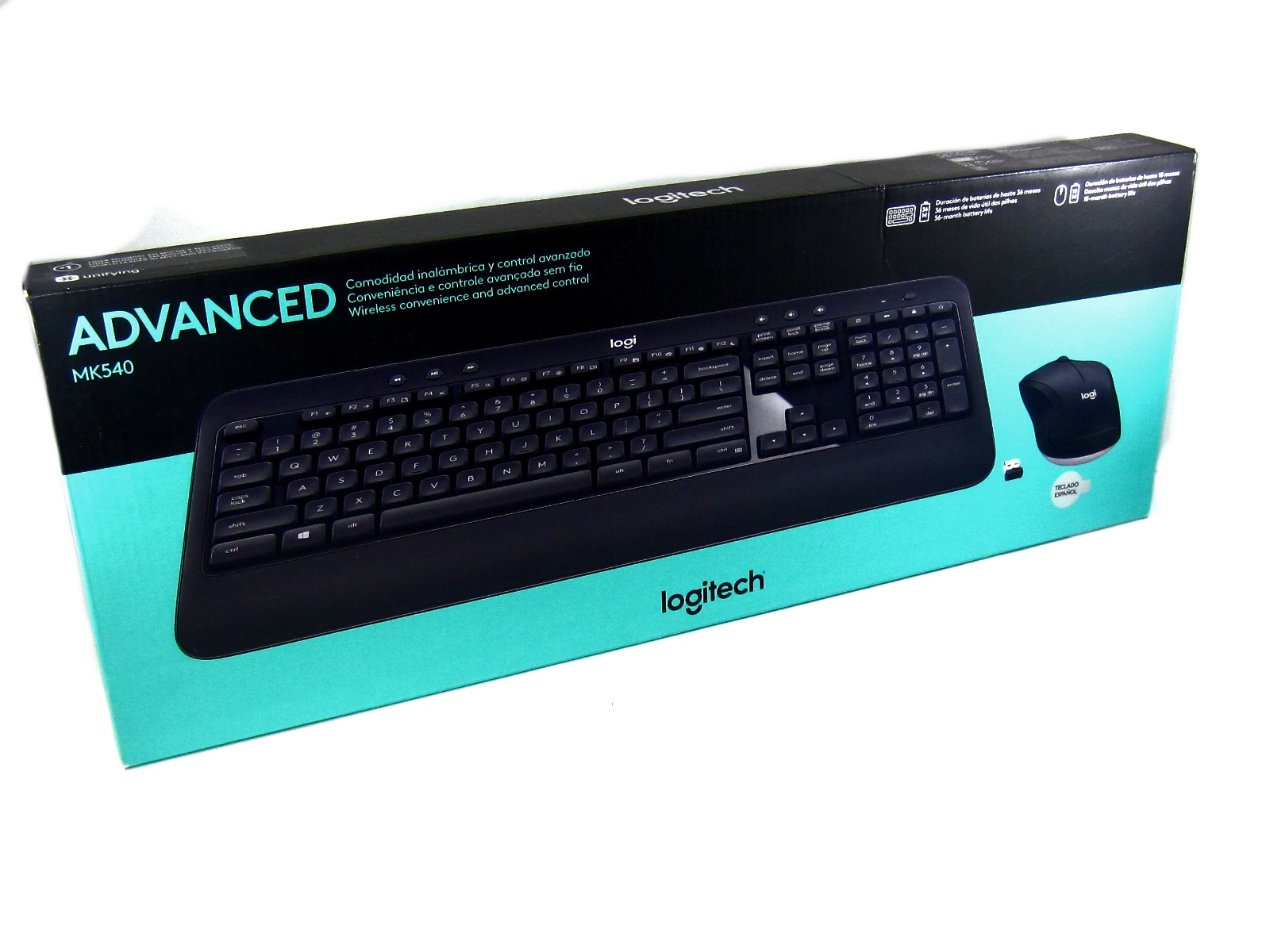 KIT TECLADO Y MOUSE LOGITECH ADVANCED MK540 INALÁMBRICO USB 