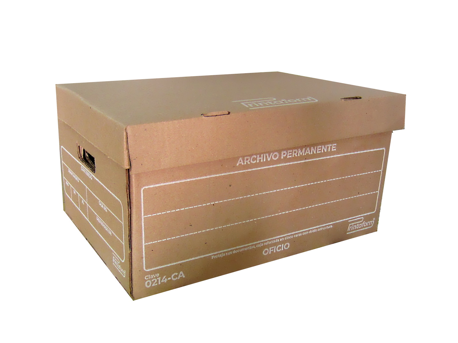 CAJA DE ARCHIVO CARTON OFICIO 50 X 36 X 25  0214 PRINTAFORM 