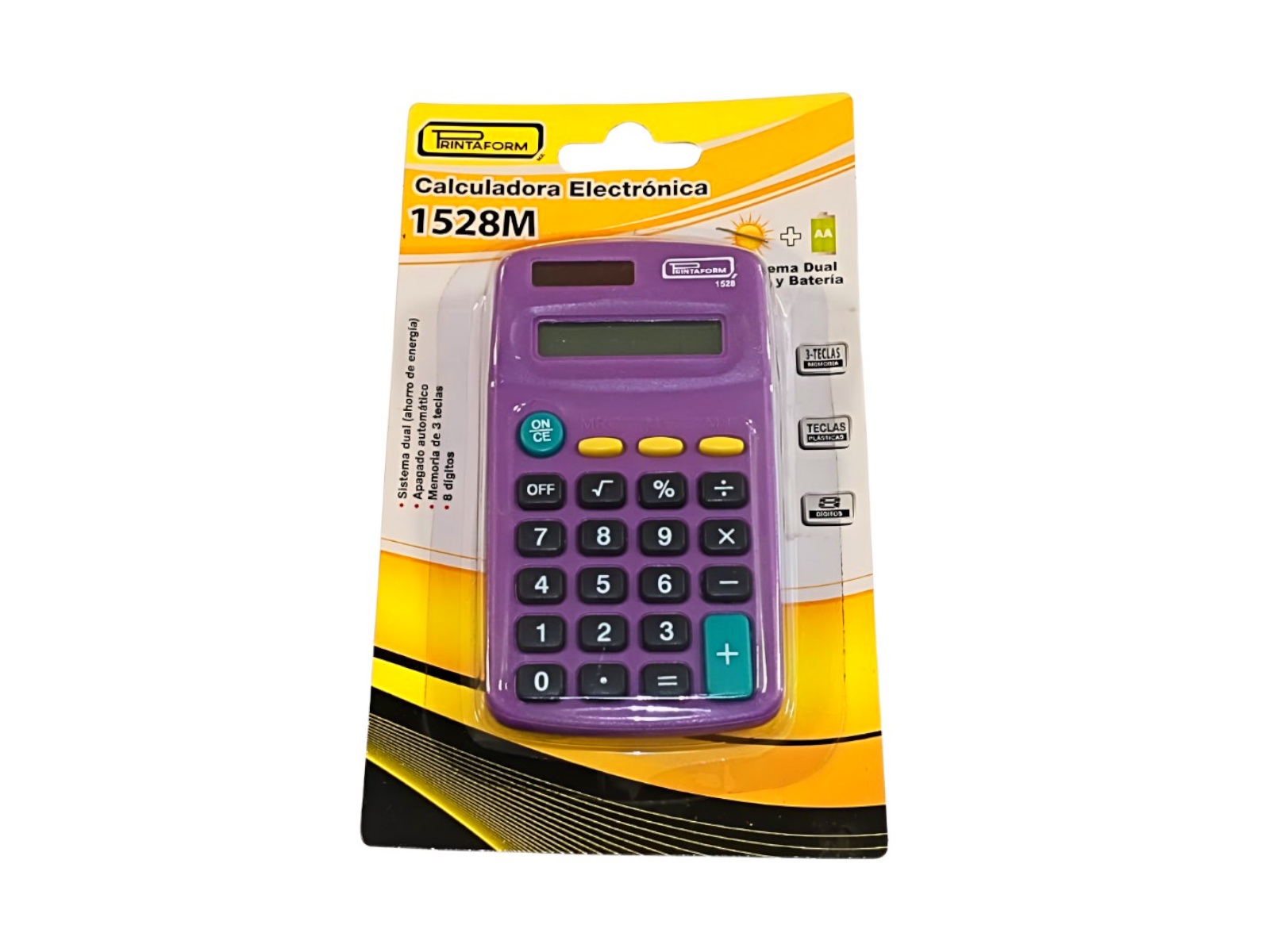 CALCULADORA BASICA 8 DIGITOS 1528M MORADO PRINTAFORM        