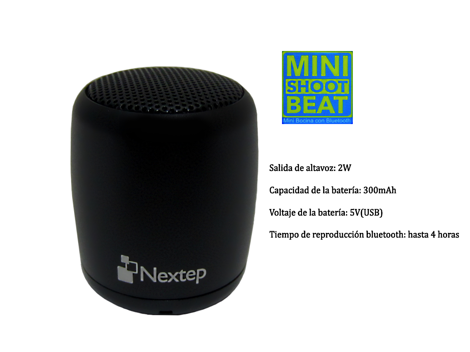 MINI BOCINA BLUTOOTH MANOS LIBRES BOTON SELFIES NGO. NE-400 