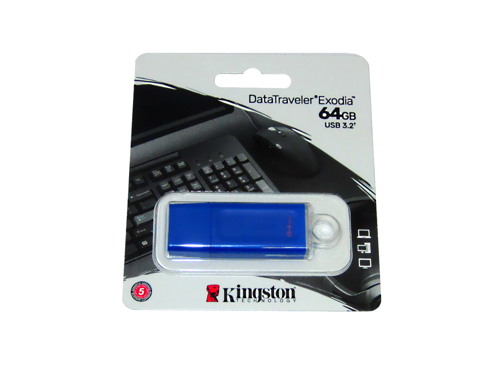 MEMORIA USB 64GB 3.0 AZUL KINGSTON KC-U2G64-7GB             