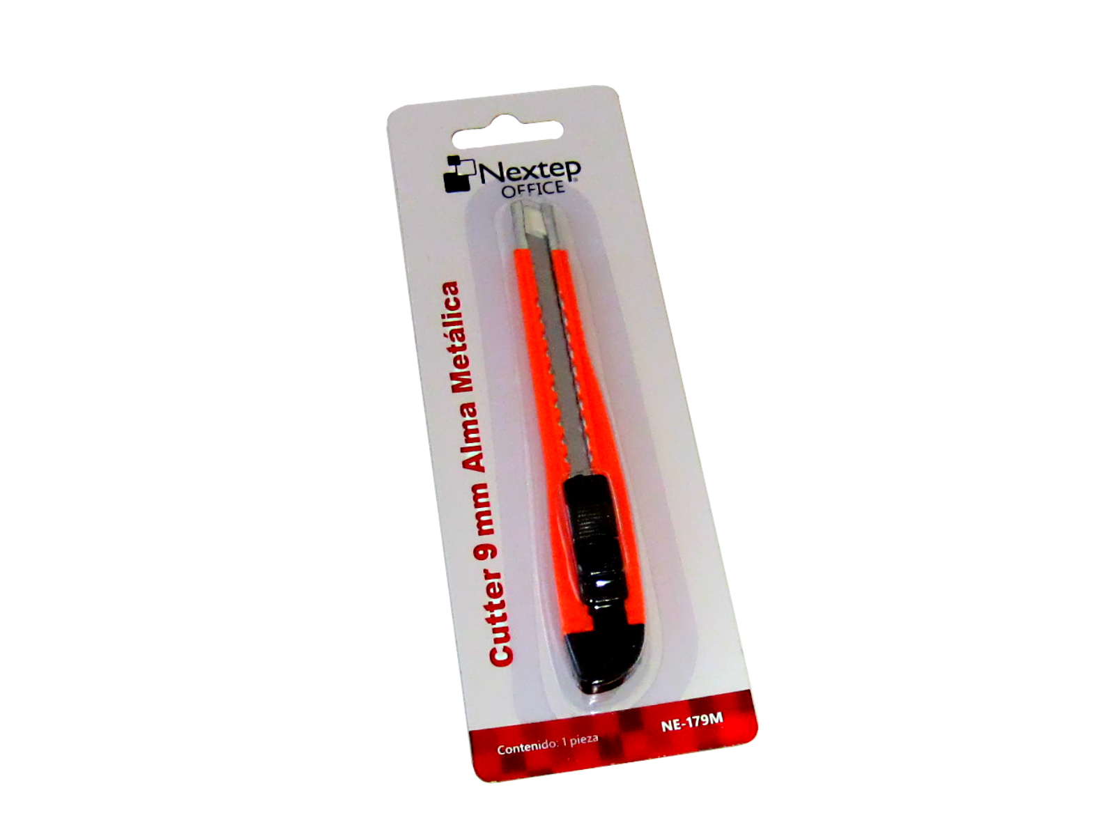 CUTTER PLÁSTICO NEXTEP CHICO NAVAJA 9MM METAL NE-179M       