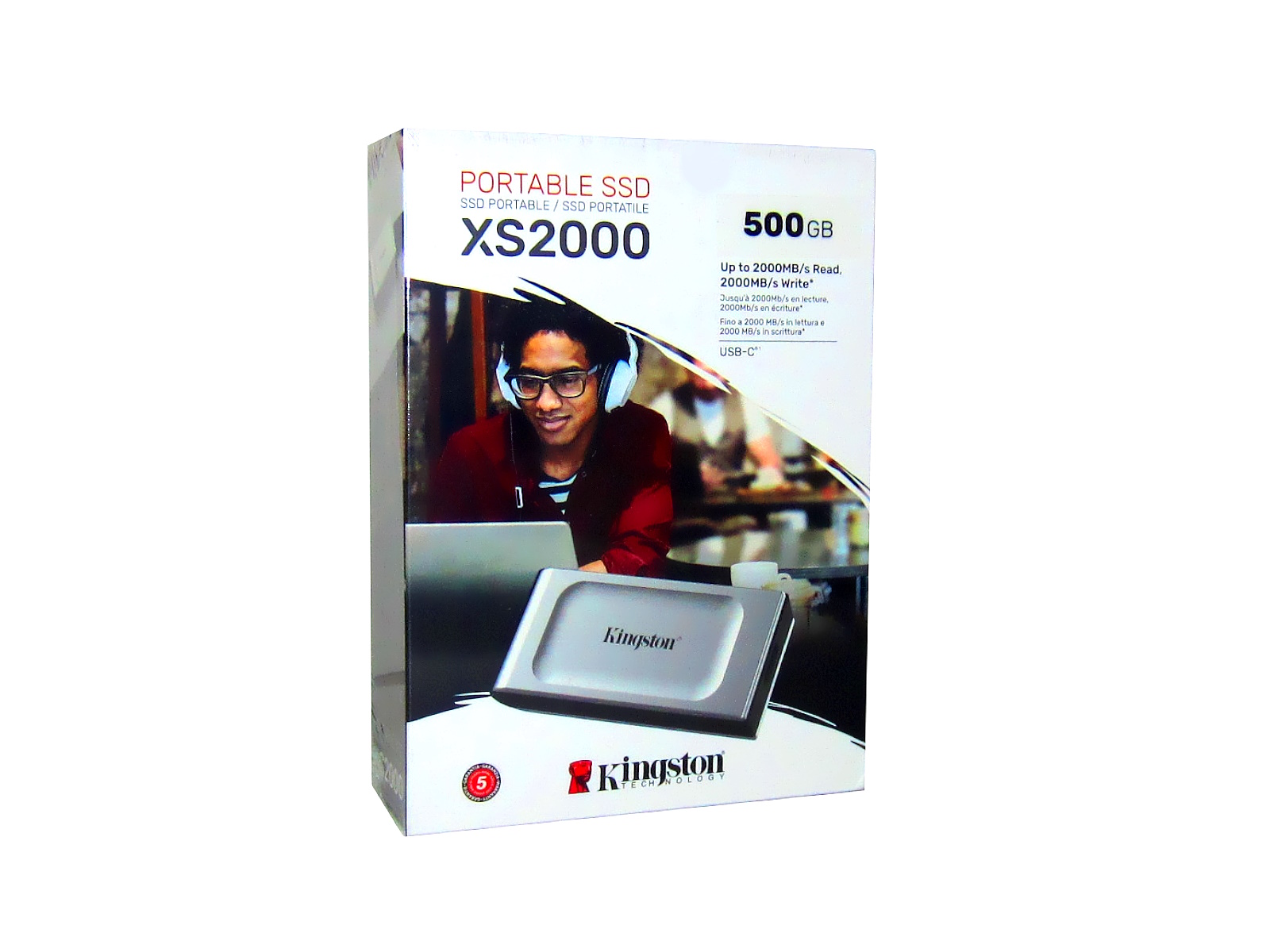 UNIDAD DE ESTADO SÓLIDO KINGSTON XS2000 EXTERNO 500GB USB-C 