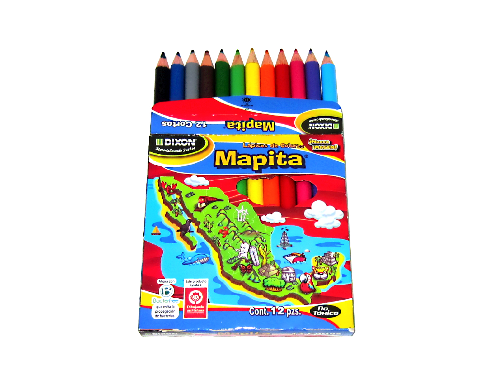 COLORES MAPITA C/12 CORTOS DIXON                            