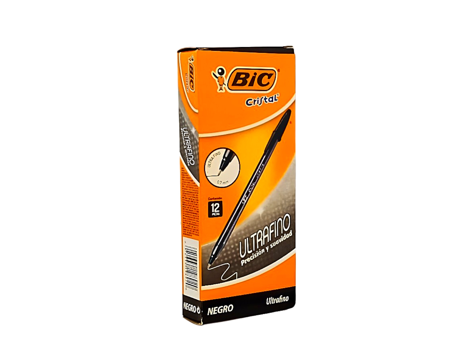 BOLIGRAFO CRISTAL PRECISION SUAVIDAD ULT FINO NEGRO C/12 BIC