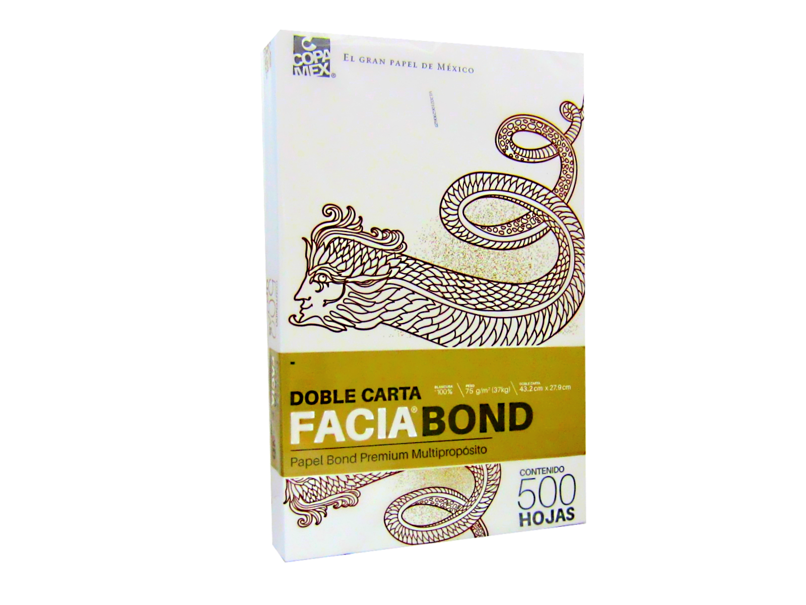 PAPEL FACIA BOND 36K BLANCO DOBLE CARTA 99% BLANCU PAQ C/500