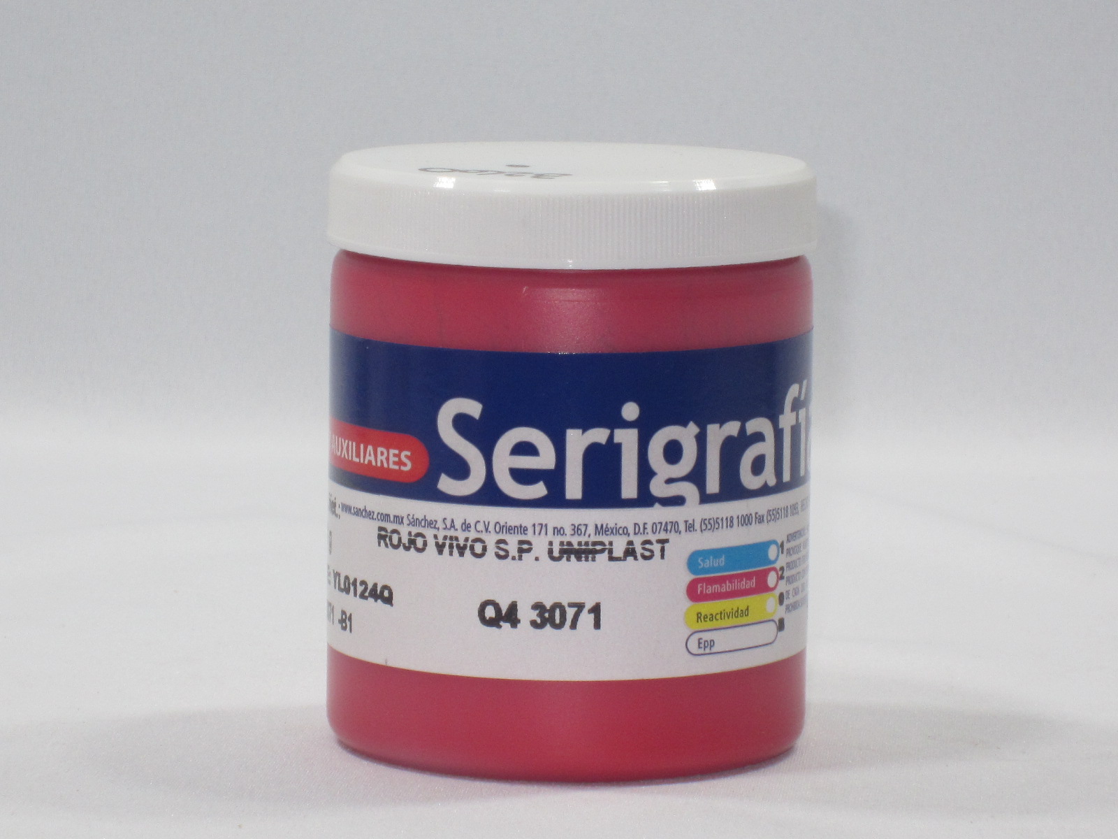 TINTA UNIPLAST ROJO VIVO Q4 3071       (250G)               