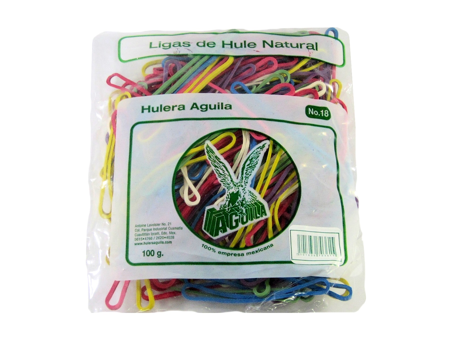 LIGA #18 COLORES AGUILA  BOLSA 100 GMS                      