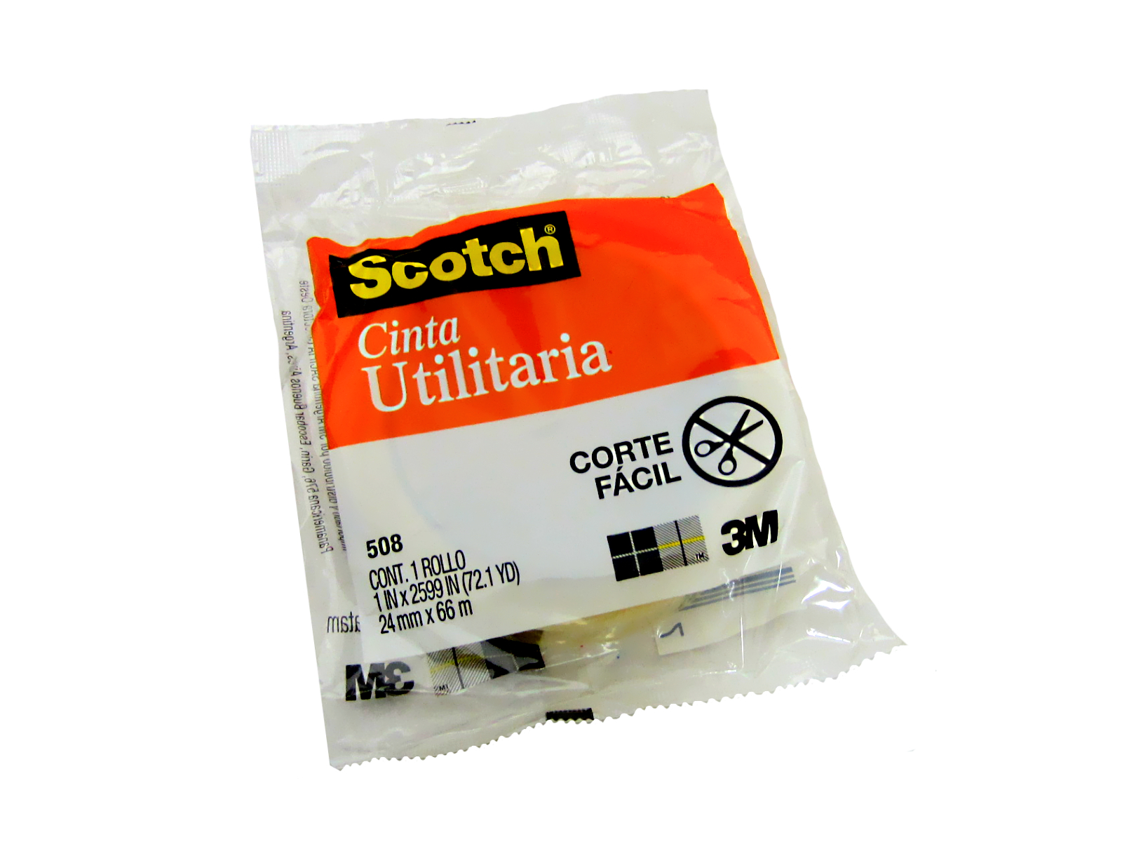 CINTA SCOTCH TRANSPARENTE CORTE FACIL 508 24 X 65 1